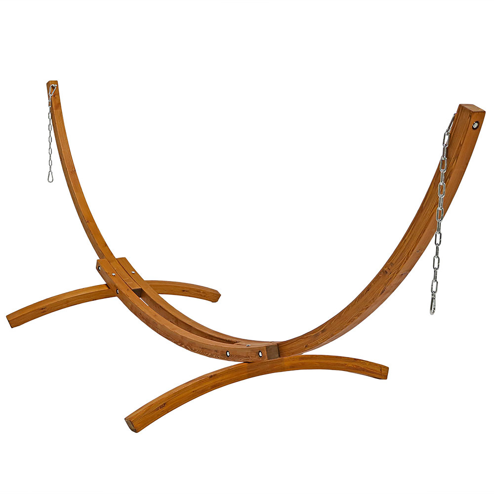 Sunnydaze Decor, Solid Wood Hammock Stand with Hooks Chains - 12ft., Color Brown, Capacity 400 lb, Material Multiple, Model# WSN-WHS12